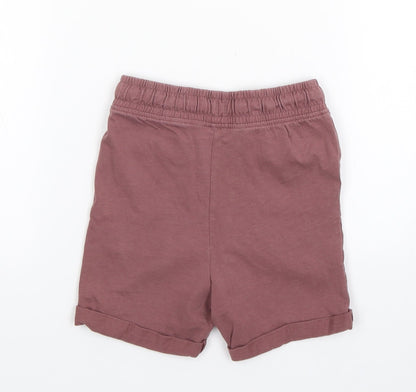 Nutmeg Girls Purple  Cotton Sweat Shorts Size 2-3 Years  Regular