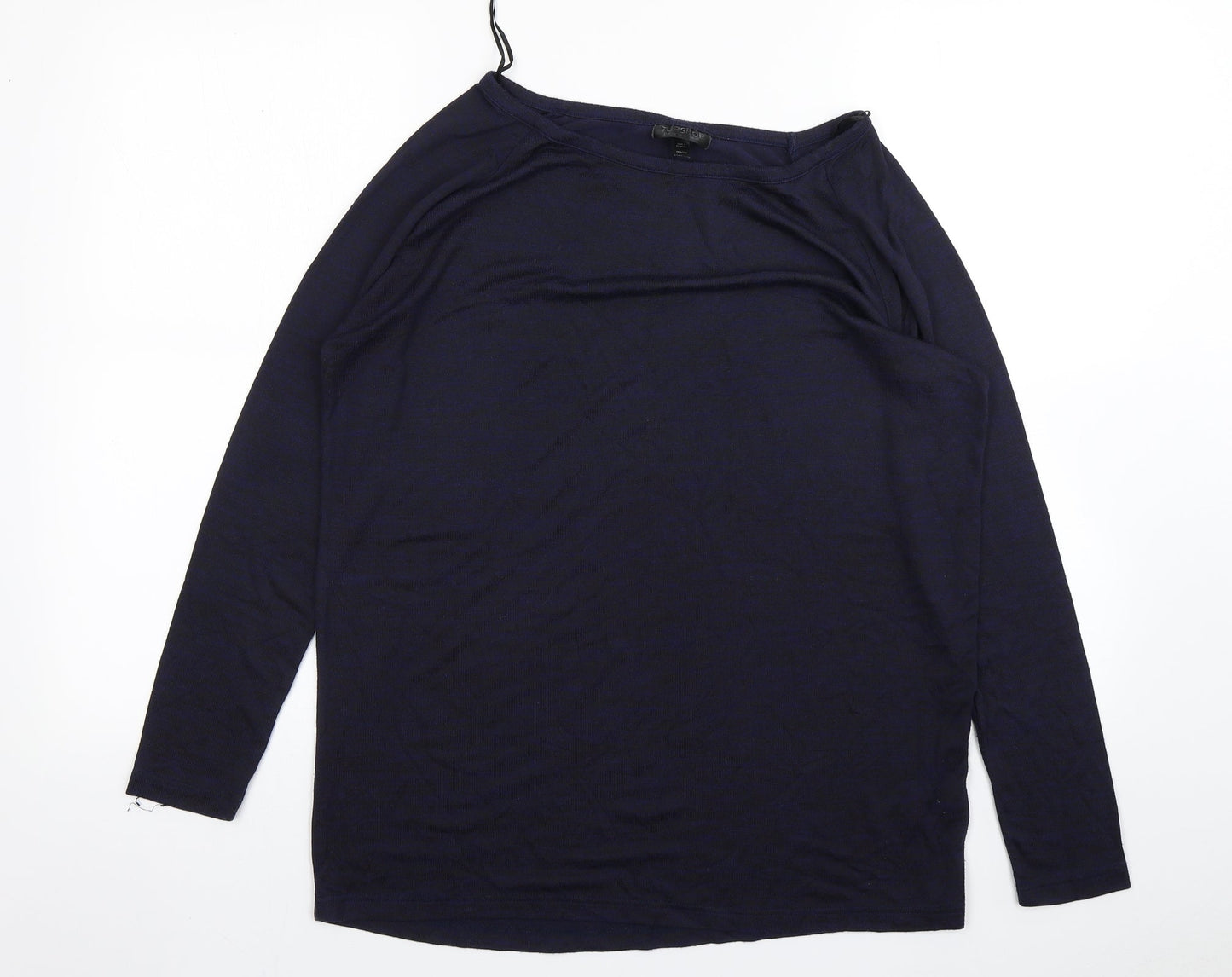 Womens UK Size 10 Topshop Blue Pullover Jumper