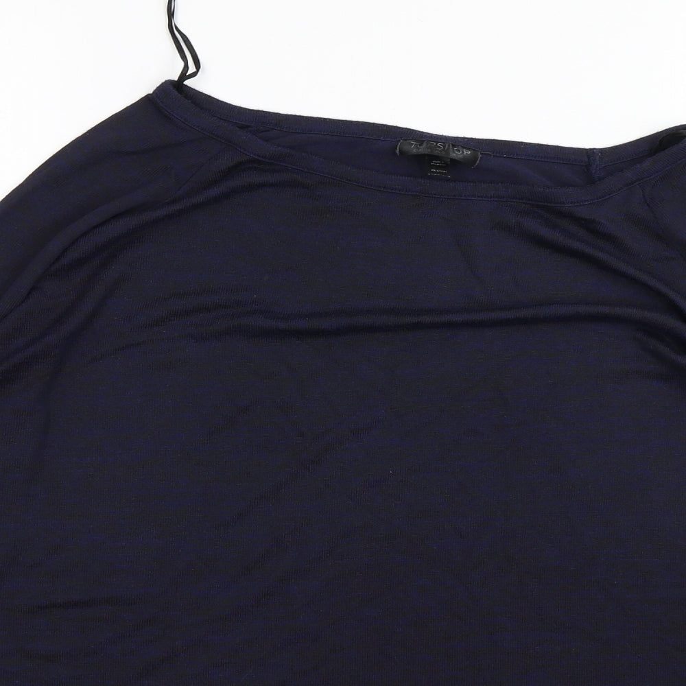 Womens UK Size 10 Topshop Blue Pullover Jumper