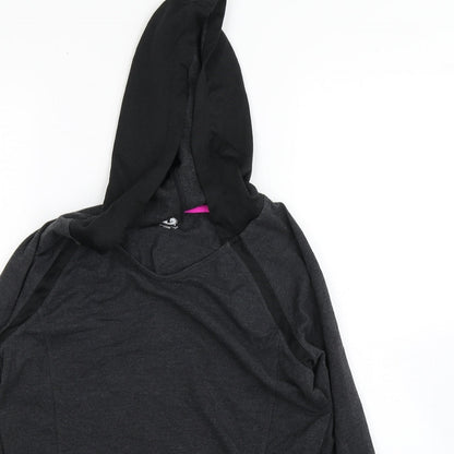Athletic Works Womens Grey  Cotton Pullover Hoodie Size M