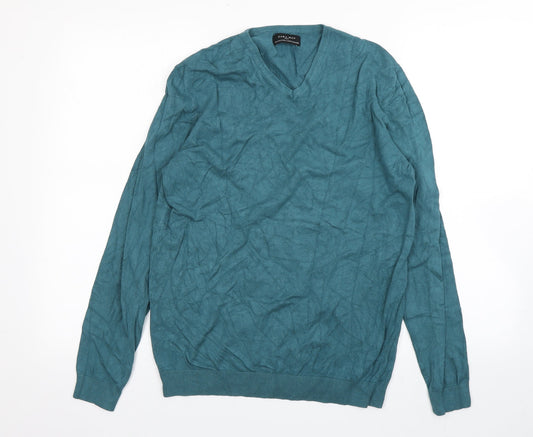 Womens UK Size M Zara Green Pullover Jumper