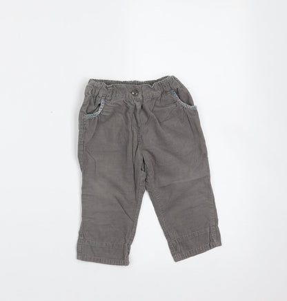 Obaibi Baby Grey  Cotton  Trousers Size 12 Months