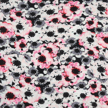 George Womens Multicoloured Floral Viscose Basic Blouse Size 8 Round Neck