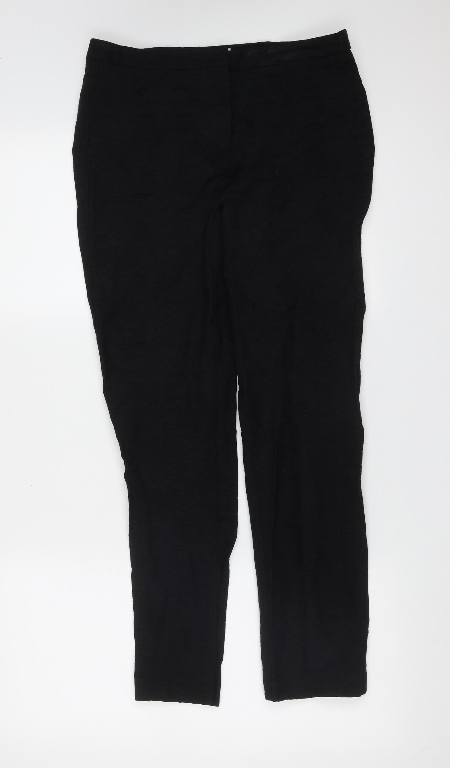 Womens UK Size 30 in Preworn Regular Fit  Black Trousers