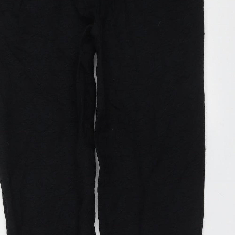 Womens UK Size 30 in Preworn Regular Fit  Black Trousers