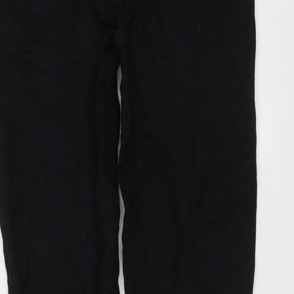 Womens UK Size 30 in Preworn Regular Fit  Black Trousers