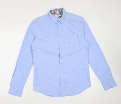 Mens UK Size S NEXT Blue  Button-Up Long Sleeve Casual Shirt