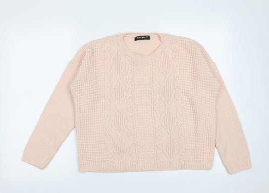 Womens UK Size M Select Pink Pullover Jumper