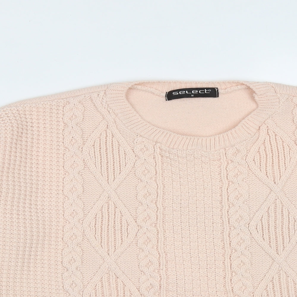 Womens UK Size M Select Pink Pullover Jumper