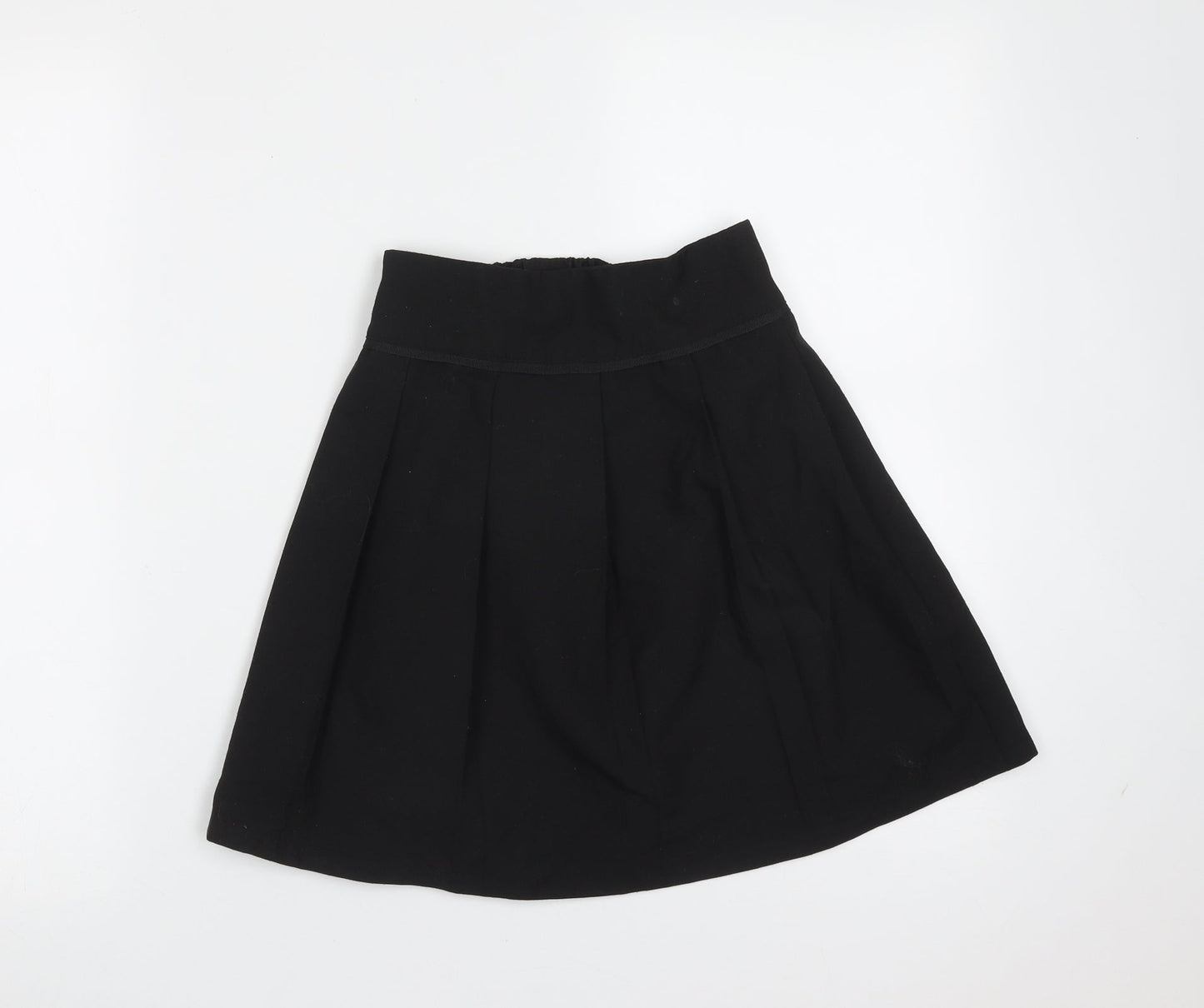 TU Girls Black  Polyester A-Line Skirt Size 9 Years  Regular  - school