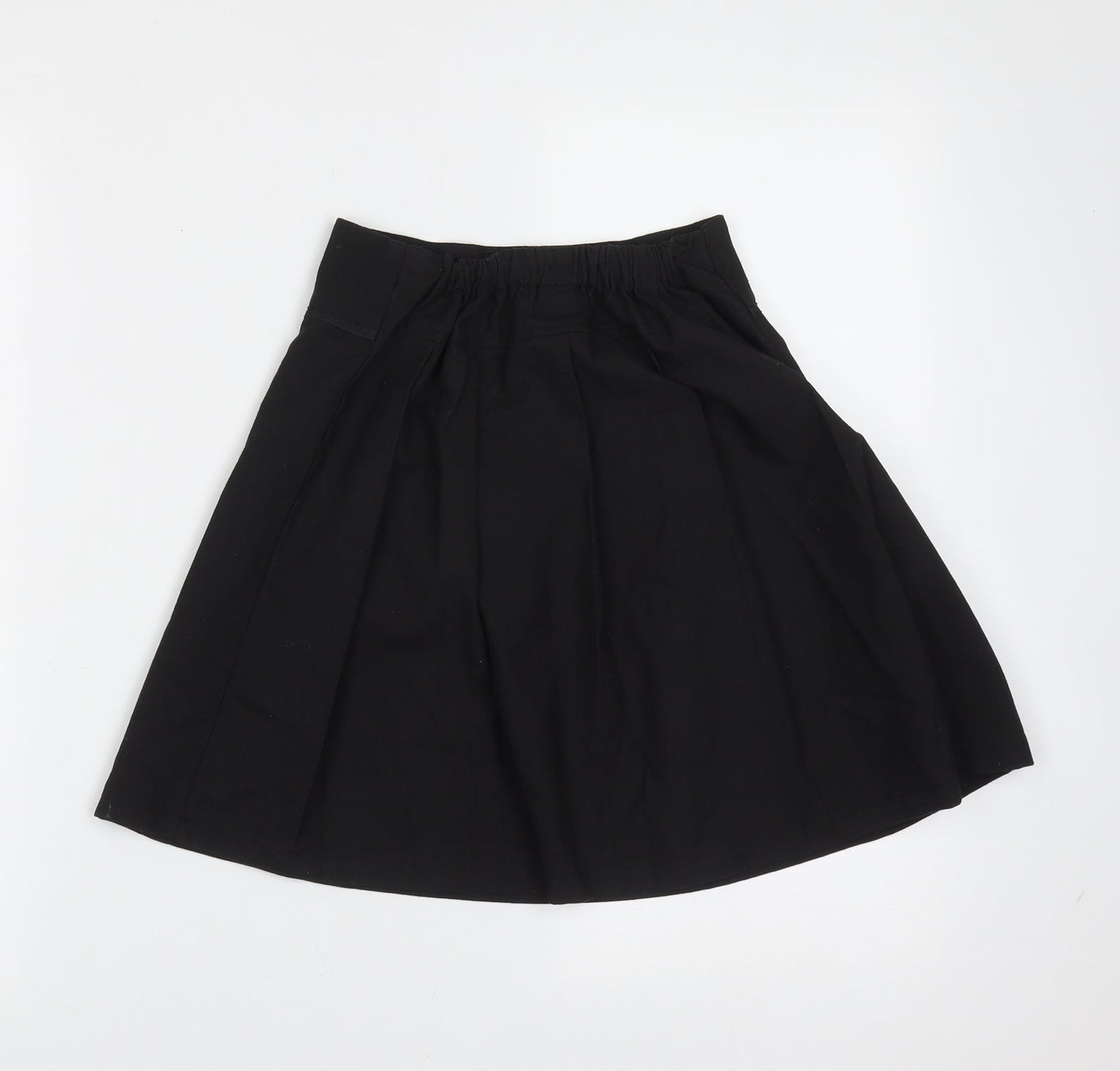 TU Girls Black  Polyester A-Line Skirt Size 9 Years  Regular  - school