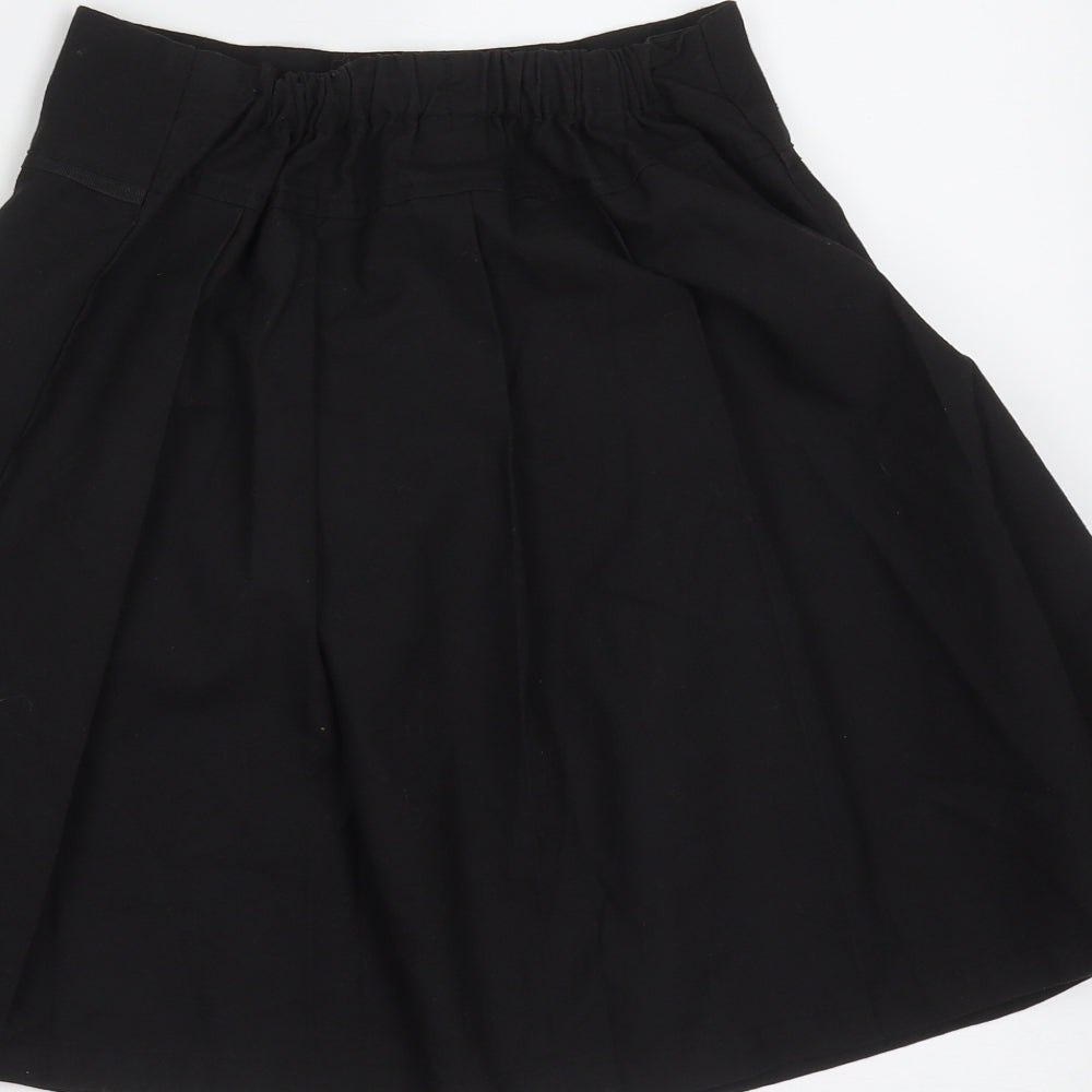TU Girls Black  Polyester A-Line Skirt Size 9 Years  Regular  - school