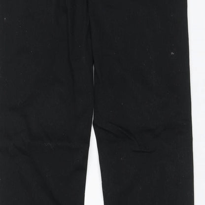 South Womens Black  Cotton Straight Jeans Size 8 L29 in Regular Zip