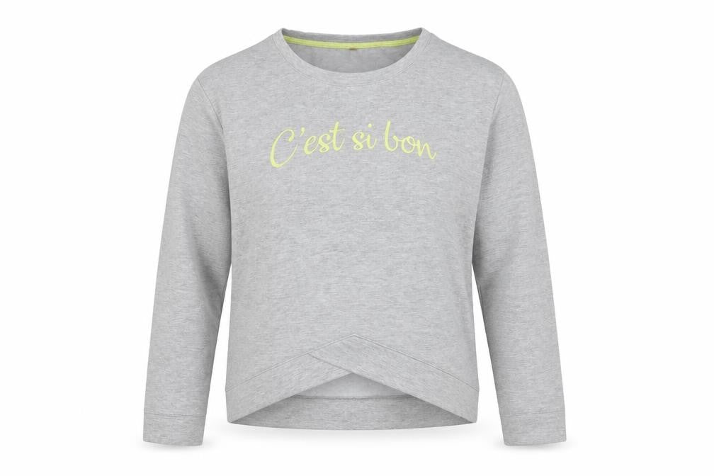 Front view of George women’s grey polyester pullover sweatshirt, size UK 12, - c'est si bon