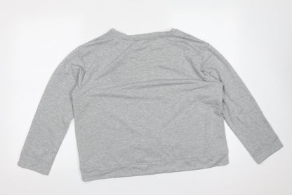 George Womens Grey  Polyester Pullover Sweatshirt Size 12   - C'est Si Bon