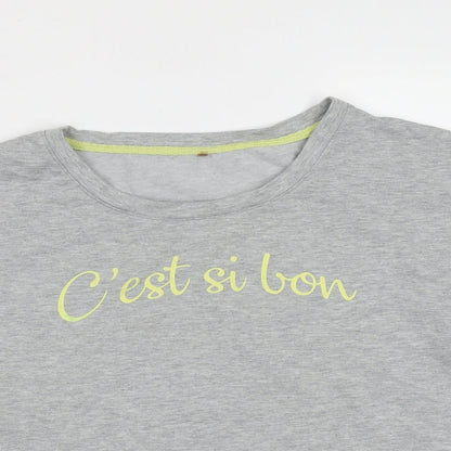 George Womens Grey  Polyester Pullover Sweatshirt Size 12   - C'est Si Bon