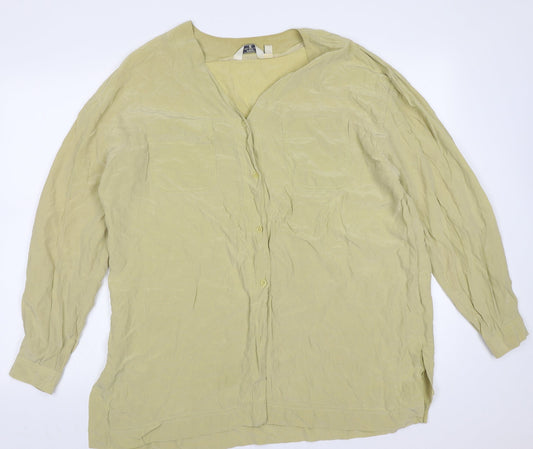Womens UK Size M NEXT Beige Basic Blouse