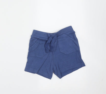 F&F Baby Blue  Cotton  Trousers Size 12-18 Months  Drawstring - shorts