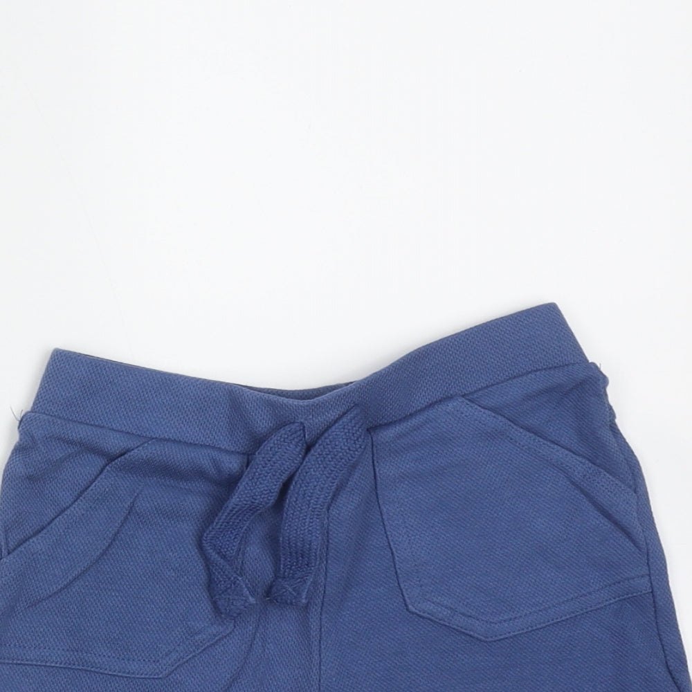 F&F Baby Blue  Cotton  Trousers Size 12-18 Months  Drawstring - shorts