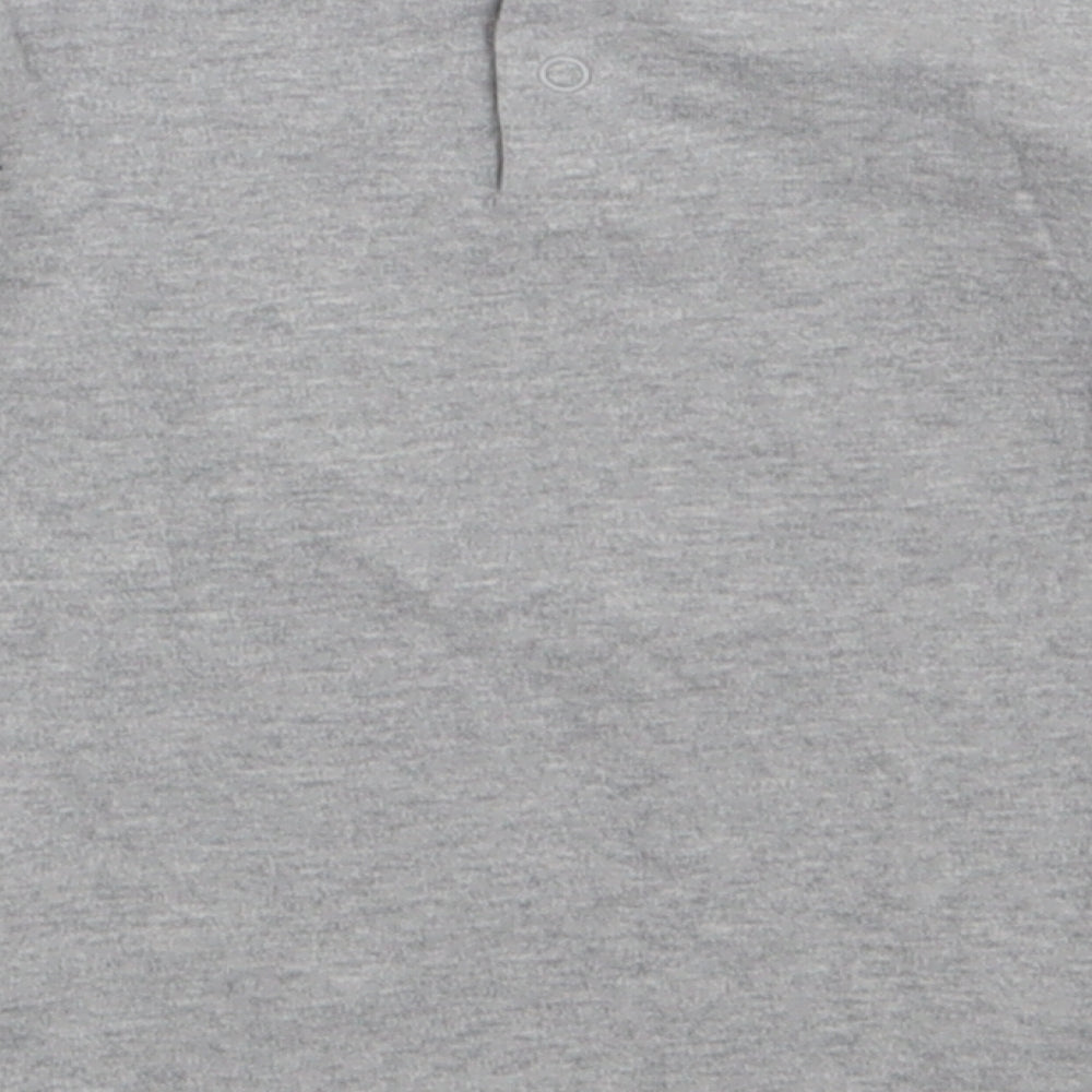 primgle Girls Grey  Cotton Basic Casual Size 2-3 Years Crew Neck Buckle - my baby star