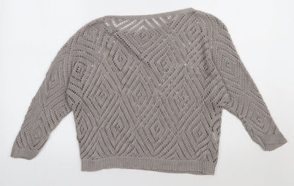 Preworn Womens Brown  Viscose Pullover Sweatshirt Size S  Pullover