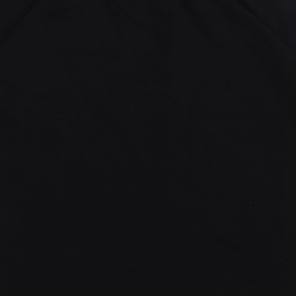 Brand and care label for Matalan boys’ black cotton basic t-shirt, size 10, years crew neck pullover - this is our future