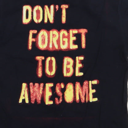 NEXT Boys Blue  Cotton Basic T-Shirt Size 10 Years Crew Neck Pullover - dont forget to be awesome