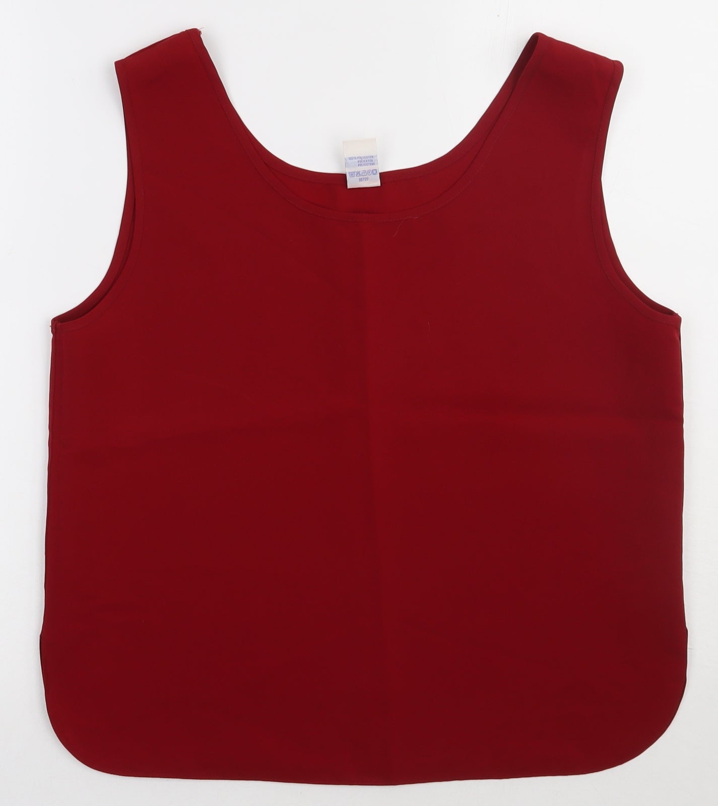 Womens UK Size 12 Preworn Red Basic Tank