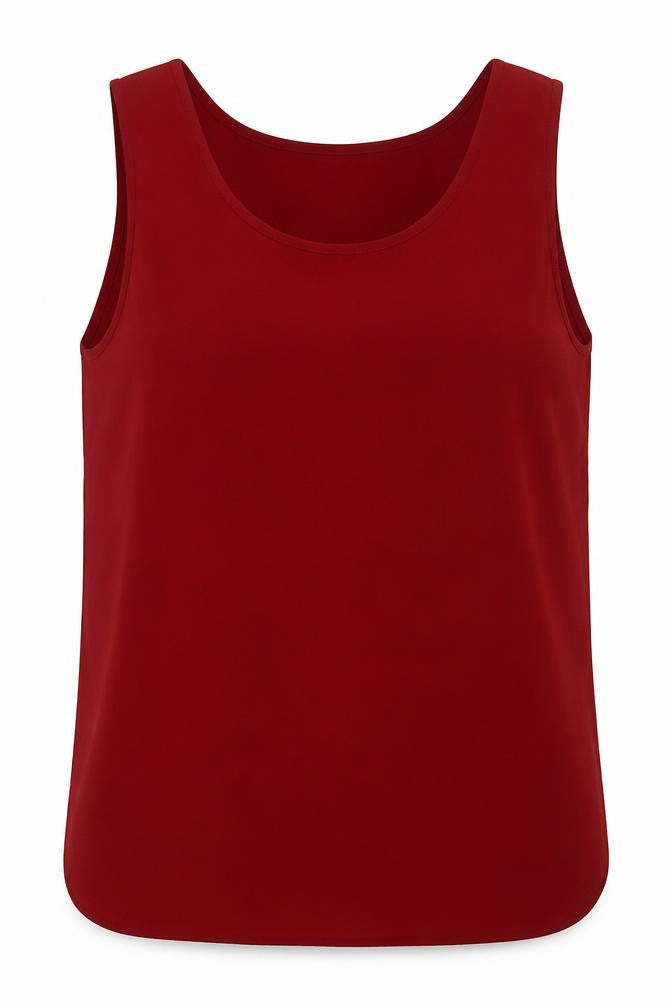 Womens UK Size 12 Preworn Red Basic Tank