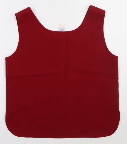 Womens UK Size 12 Preworn Red Basic Tank