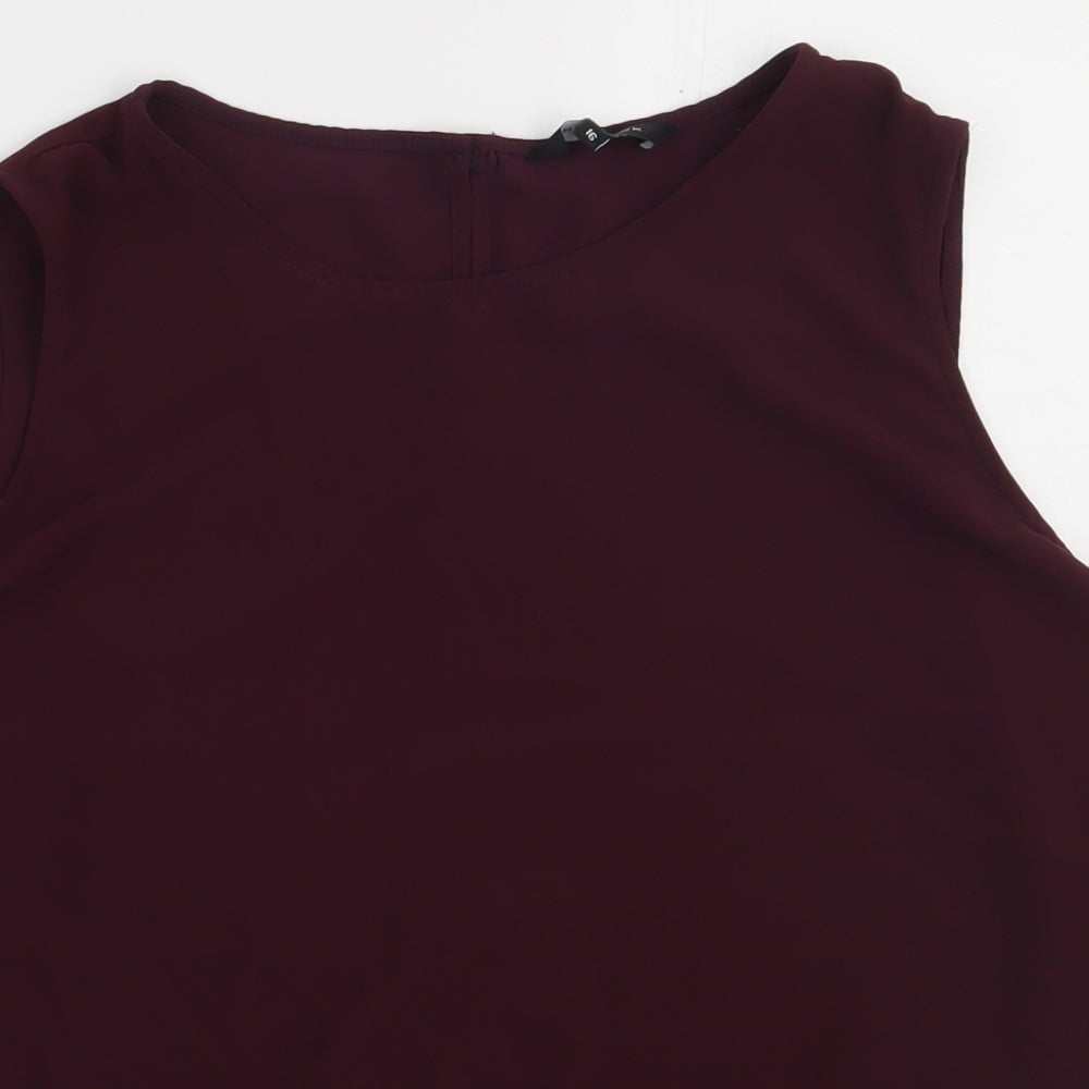 Womens UK Size 16 New Look Purple Basic Tank
