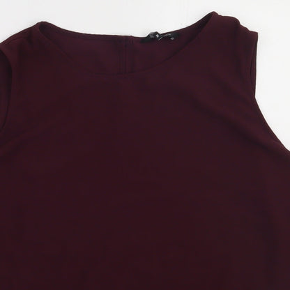 Womens UK Size 16 New Look Purple Basic Tank
