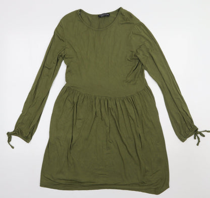 Wednesday Girl Womens Green  Viscose A-Line  Size XS  Crew Neck Pullover