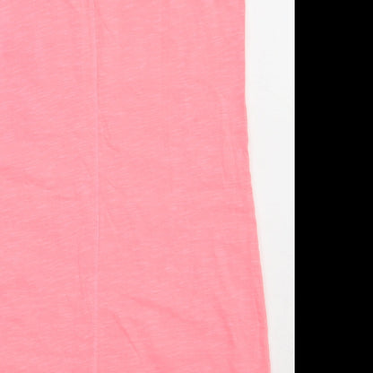NEXT Womens Pink  Cotton A-Line  Size 10  V-Neck Pullover
