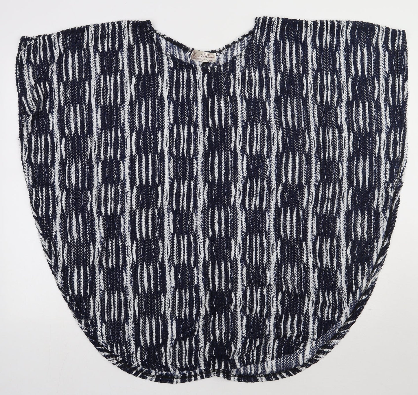 Womens UK Size M Preworn Blue Cape Jumper