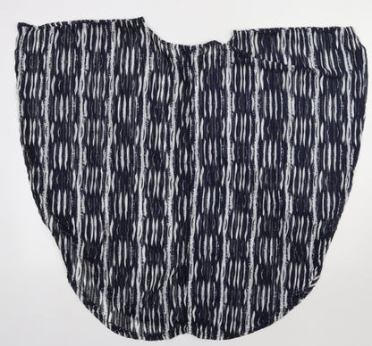 Womens UK Size M Preworn Blue Cape Jumper