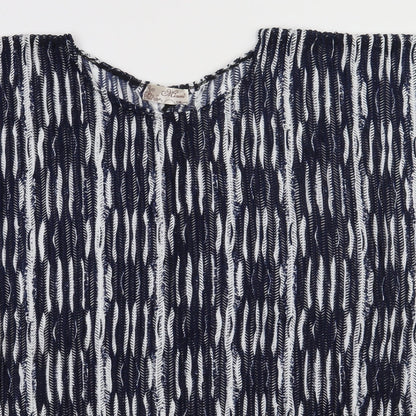 Womens UK Size M Preworn Blue Cape Jumper