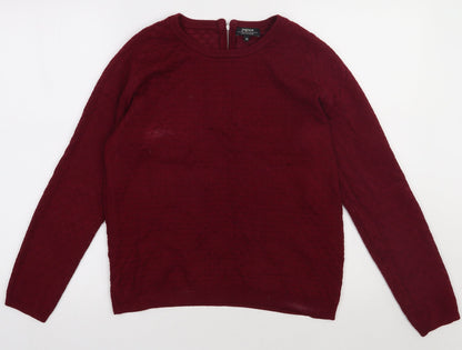 Matalan Womens Purple  Viscose Pullover Sweatshirt Size 14  Zip