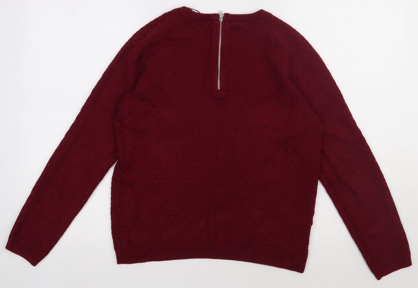 Matalan Womens Purple  Viscose Pullover Sweatshirt Size 14  Zip