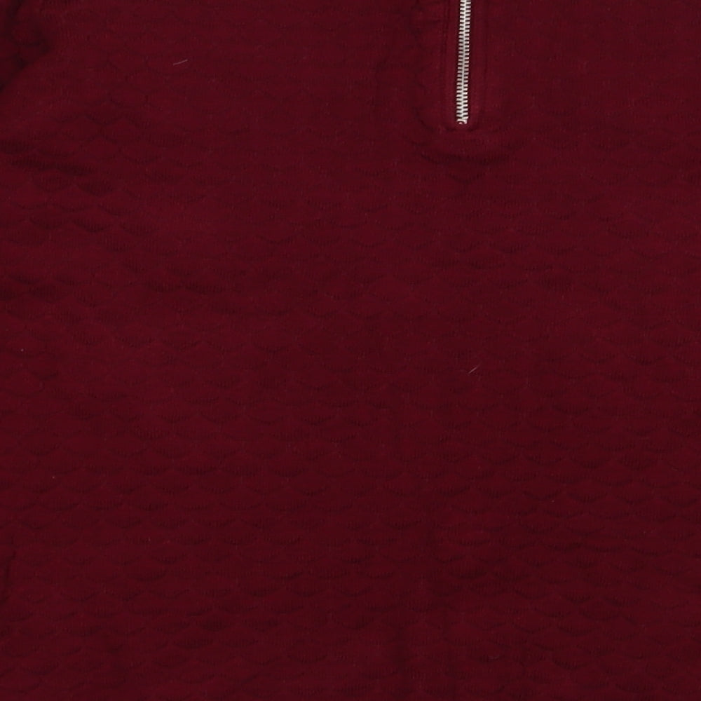Matalan Womens Purple  Viscose Pullover Sweatshirt Size 14  Zip