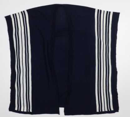 intuition Womens Beige  Striped Acrylic Cape Jumper Size M