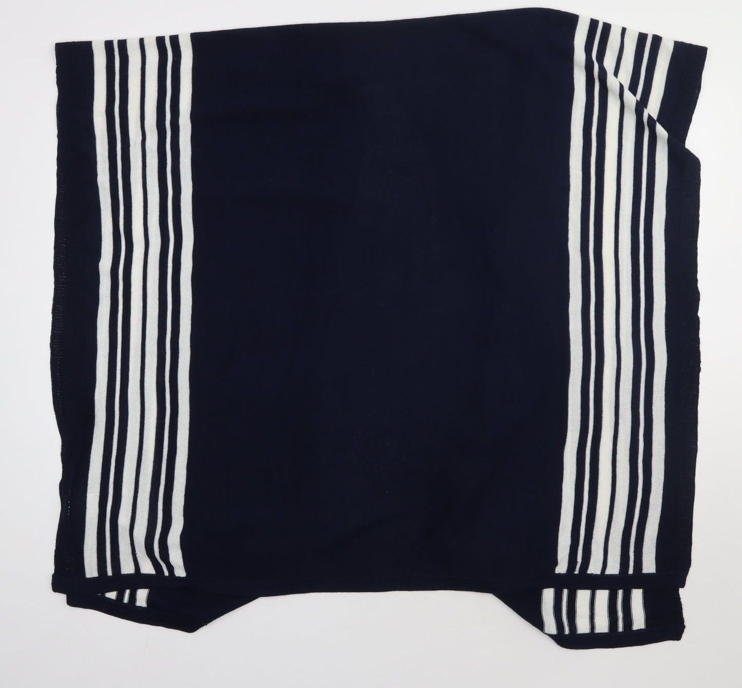 intuition Womens Beige  Striped Acrylic Cape Jumper Size M