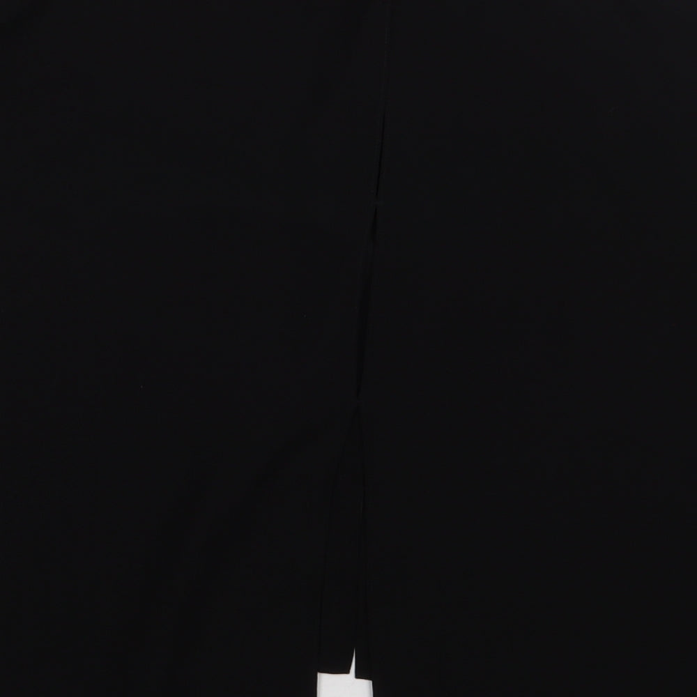 Womens UK Size 10 River Island Black Basic Button-Up