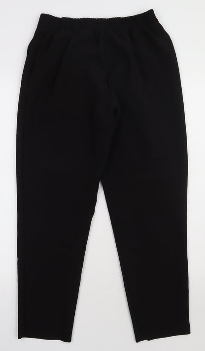 New Look Womens Black  Polyester Trousers  Size 8 L28 in Regular Button