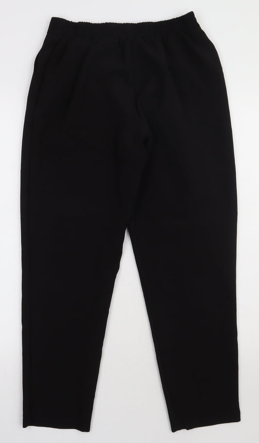 New Look Womens Black  Polyester Trousers  Size 8 L28 in Regular Button