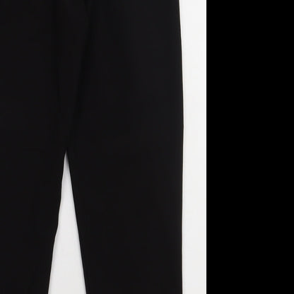 New Look Womens Black  Polyester Trousers  Size 8 L28 in Regular Button