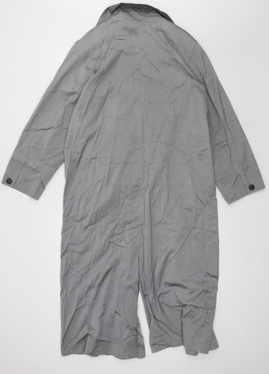 Cloud Nine Womens Grey   Overcoat Coat Size M  Button