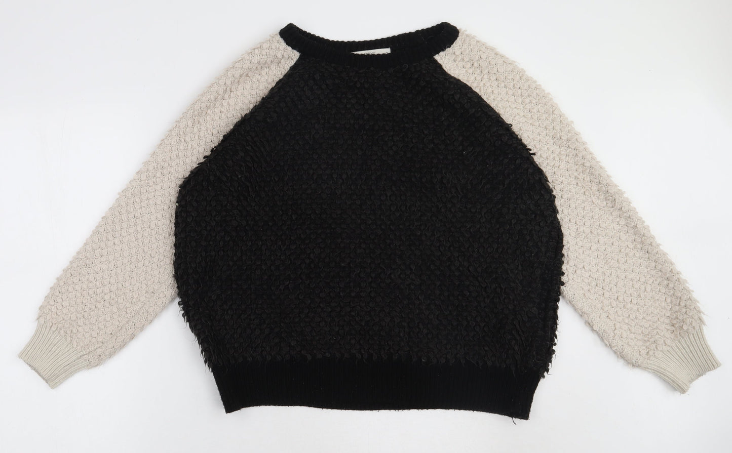 Womens UK Size 12 NEXT Black Pullover Sweatshirt