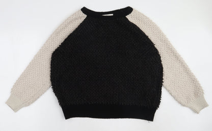 Womens UK Size 12 NEXT Black Pullover Sweatshirt