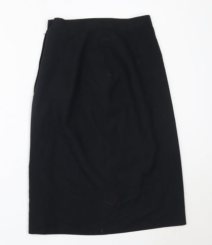 E.A.S Womens Black  Polyester Straight & Pencil Skirt Size 10